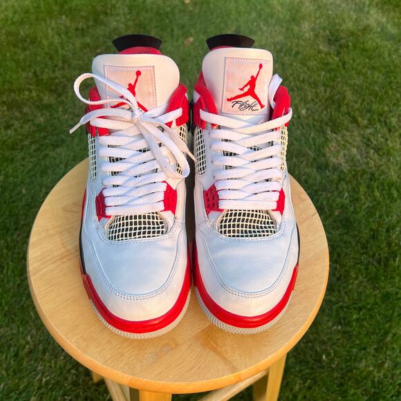 Nike Air Jordan 4 Retro OG Fire Red 2020 Men\'s Shoes - Size 11.5 - Ships Now main image 9